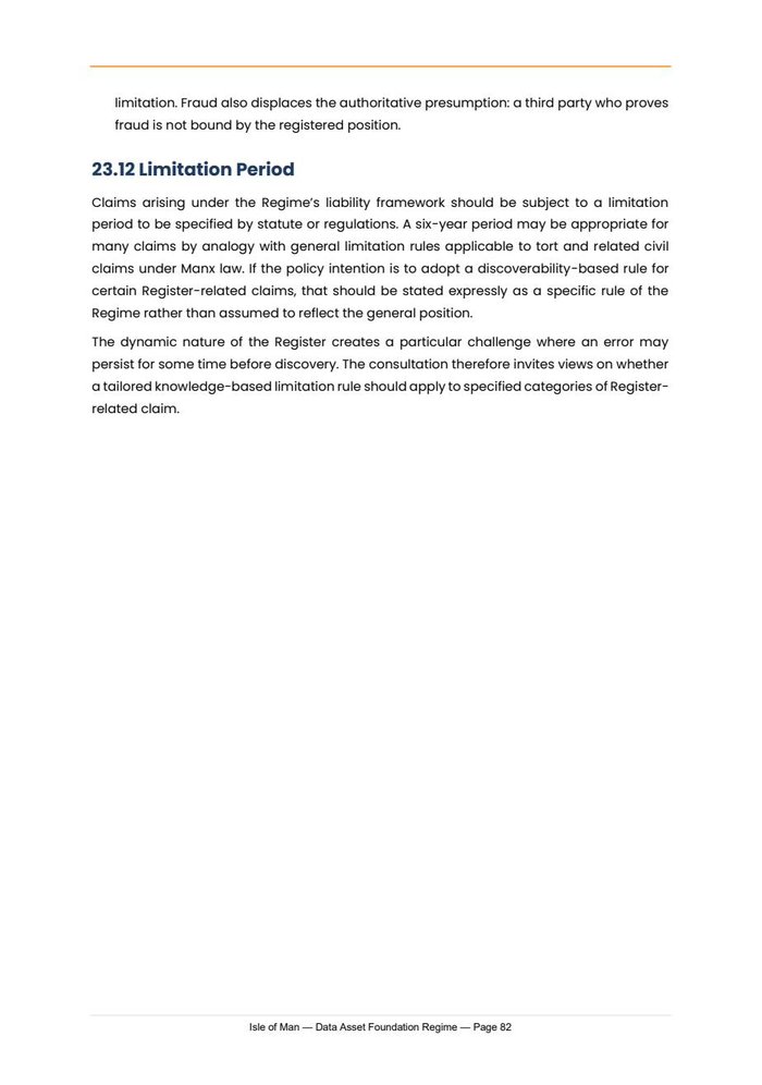 Data Asset Register and Data Asset Registrar White Paper — back page