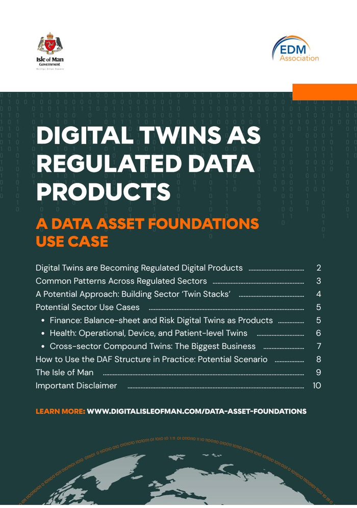 Digital Twins as Regulated Data Products — front cover